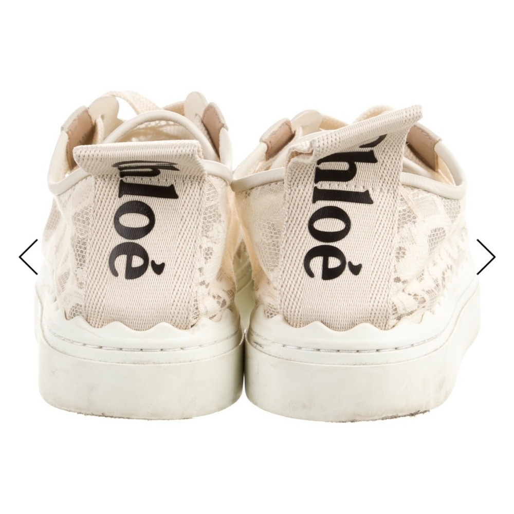 Chloe lauren Cream Sneakers - Picture 7 of 8